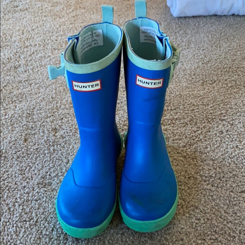 Hunter Kids Rain Boota, US Size 11/12